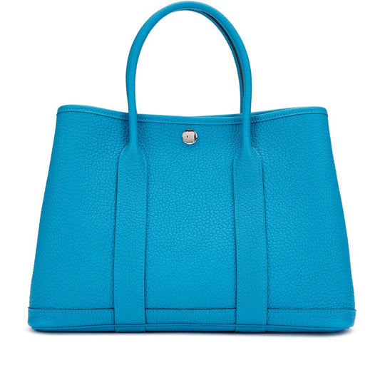 Hermès Bleu Zanzibar Negonda Garden Party 30 TPM Palladium Hardware
