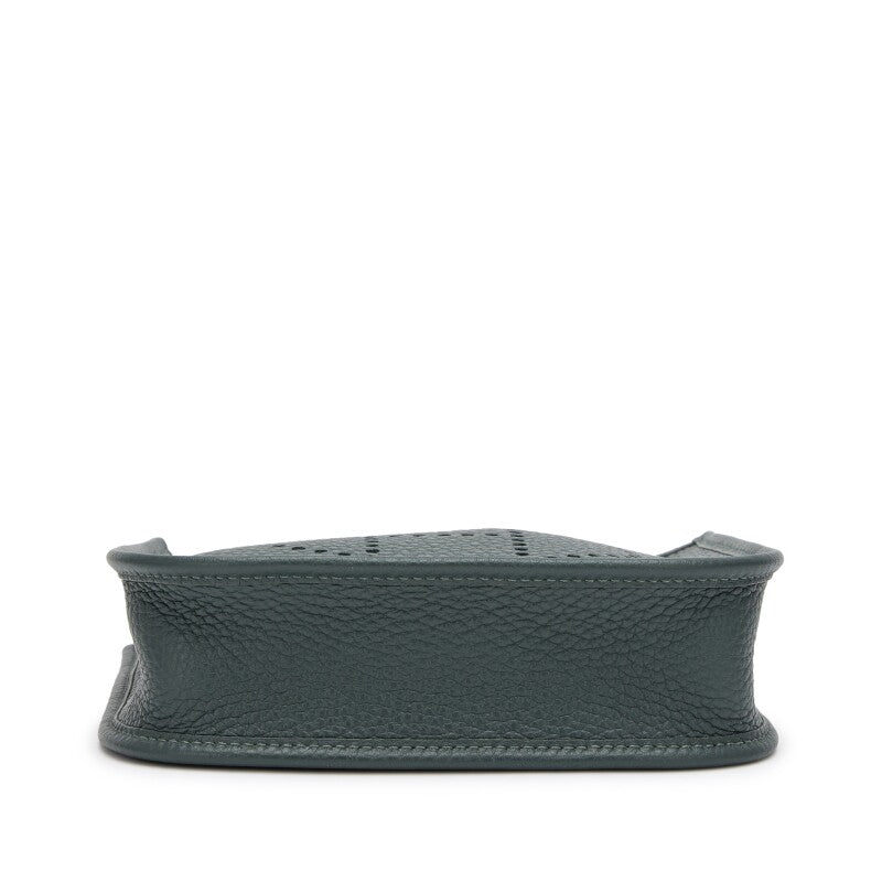 Hermès Vert Mangrove Clemence Mini Evelyne II TPM 16 Gold Hardware