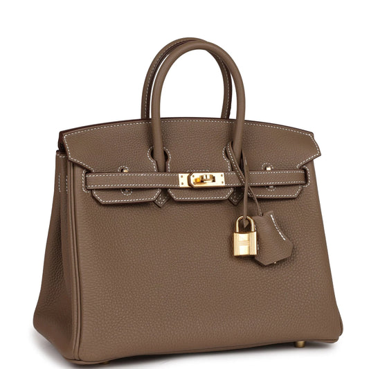 Hermès Birkin 25 Etoupe Togo Gold Hardware