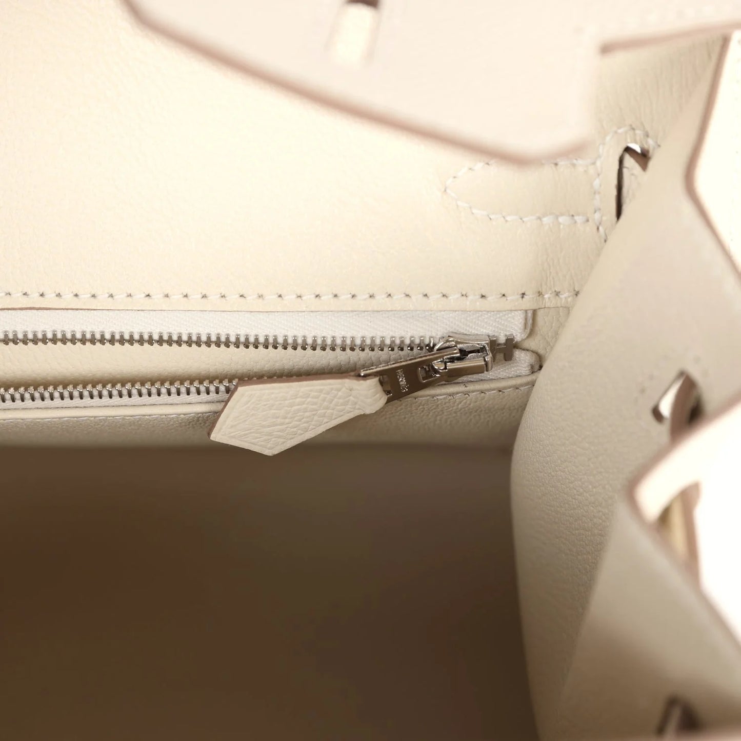 Hermès Birkin Sellier 25 Craie Epsom Palladium Hardware