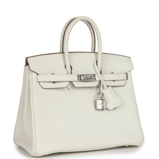 Hermès Birkin 25 Mushroom Togo Palladium Hardware