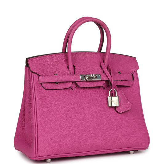 Hermès Birkin 25 Rose Pourpre Togo Palladium Hardware