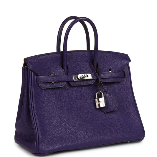 Hermès Birkin 25 Iris Togo Palladium Hardware