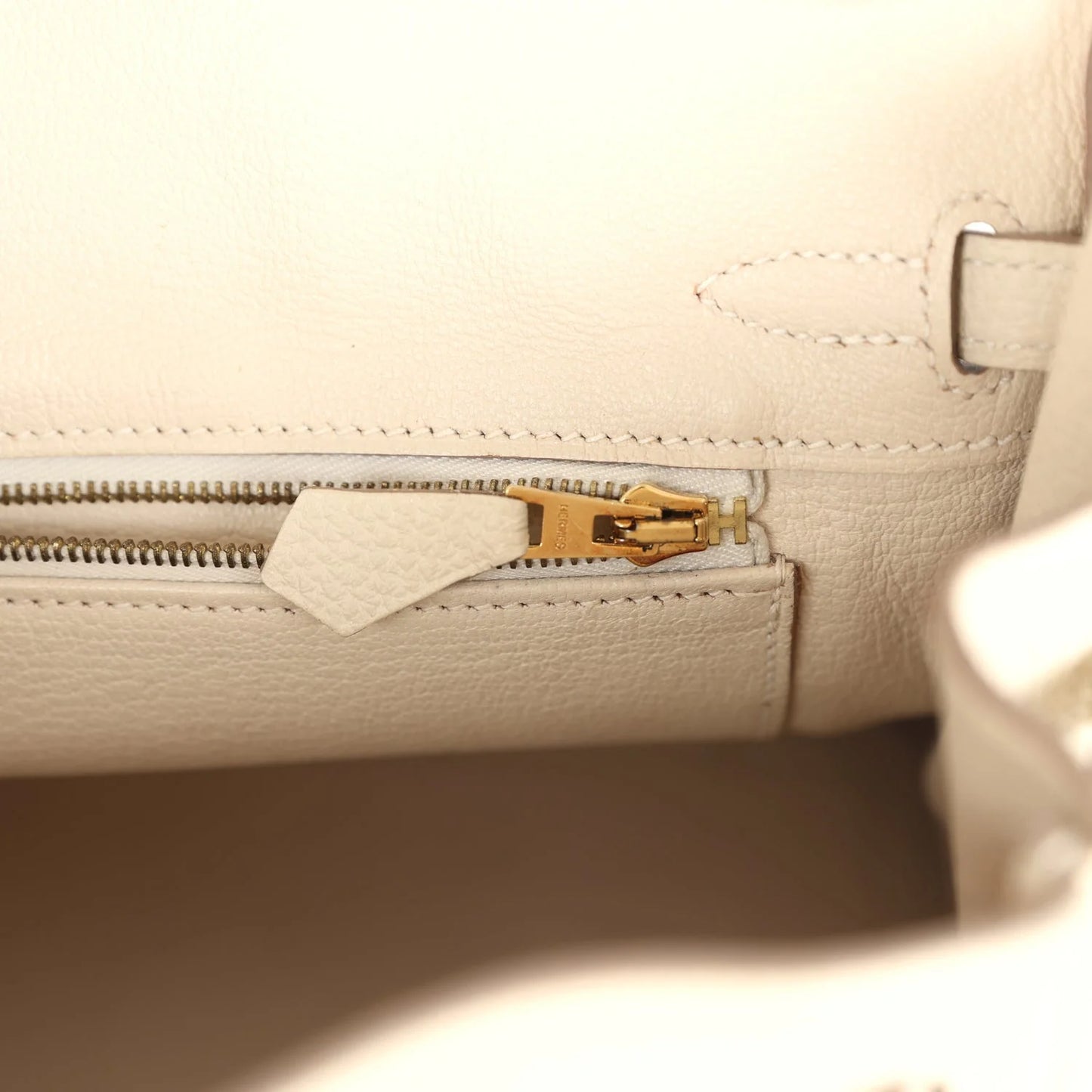 Hermès Birkin 25 Craie Togo Gold Hardware