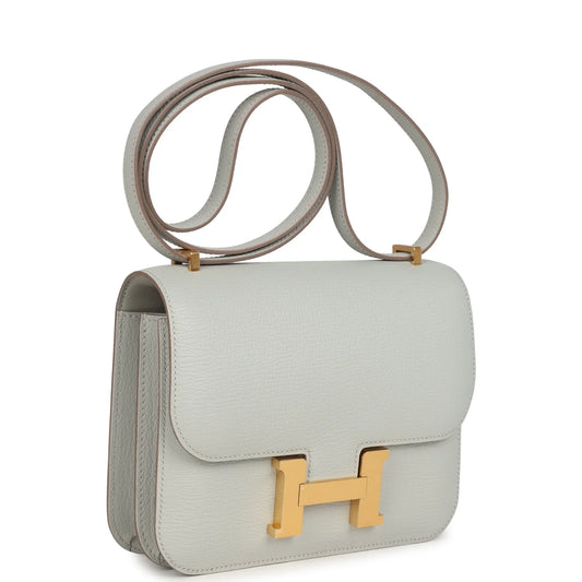 Hermès Constance 18 Gris Perle Chevre Mysore Gold Hardware
