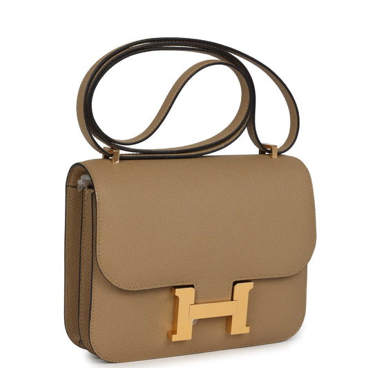 Hermès Constance 18 Poussiere Epsom Gold Hardware
