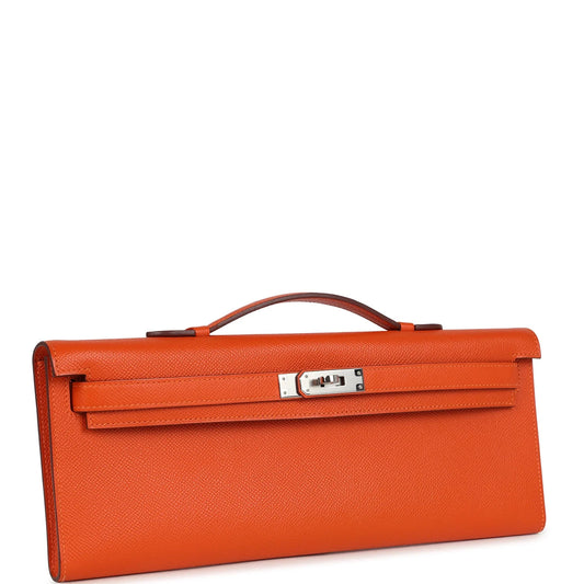 Hermès Kelly Cut Feu Epsom Palladium Hardware