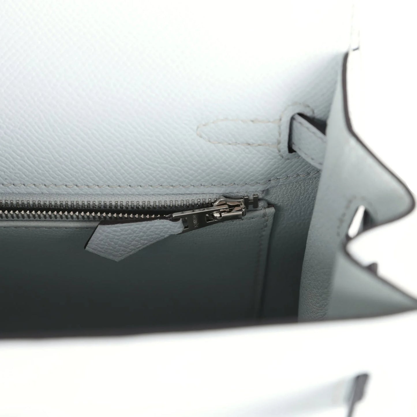 Hermès Kelly Sellier 25 Gris Platine Epsom Electrum Hardware