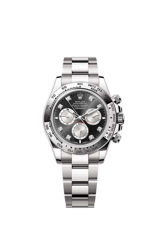 Rolex Cosmograph Daytona 40mm 126509-0002 Bright Black & Steel Dial with Diamonds