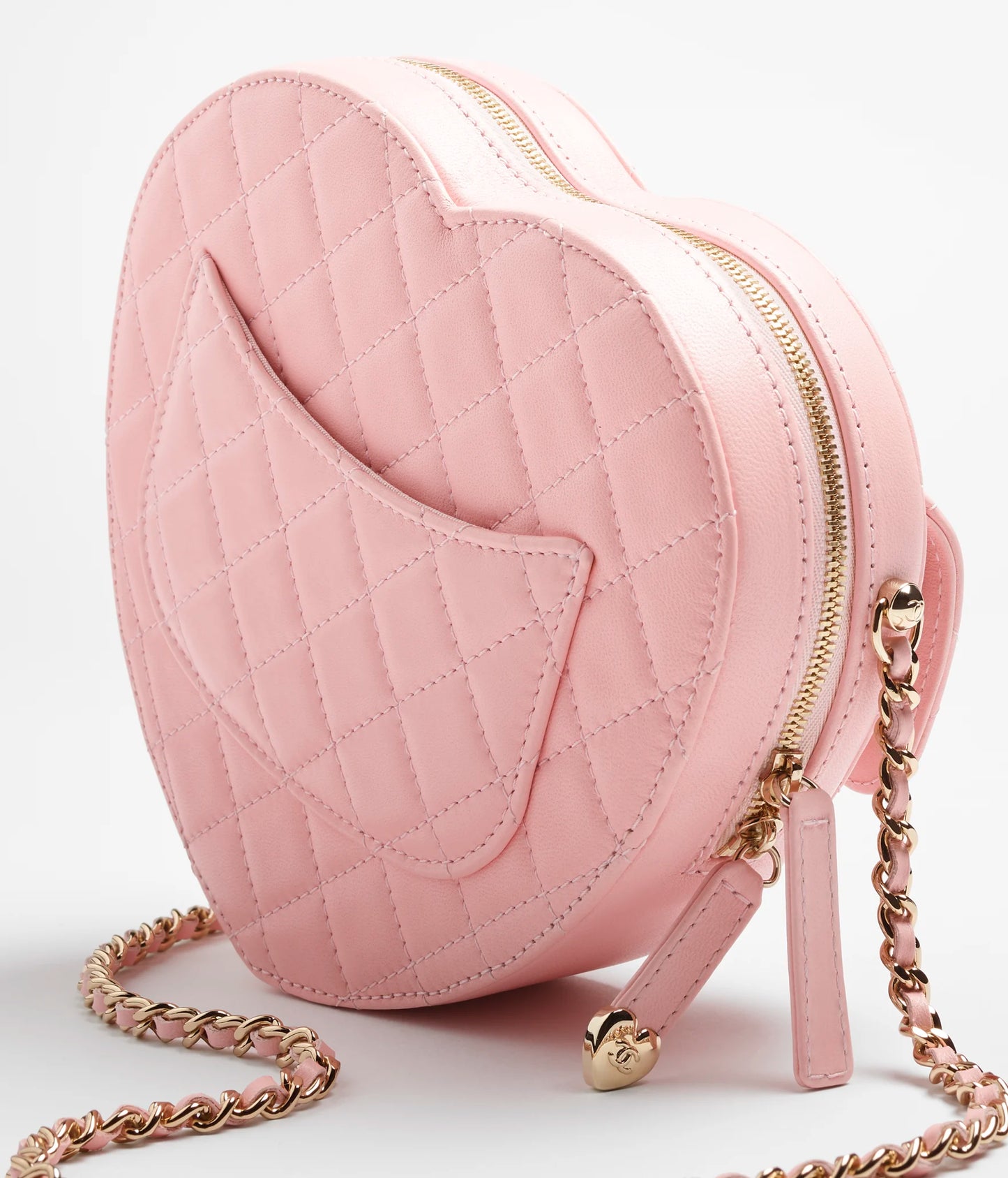 Chanel Heart Bag Lambskin - Light Pink