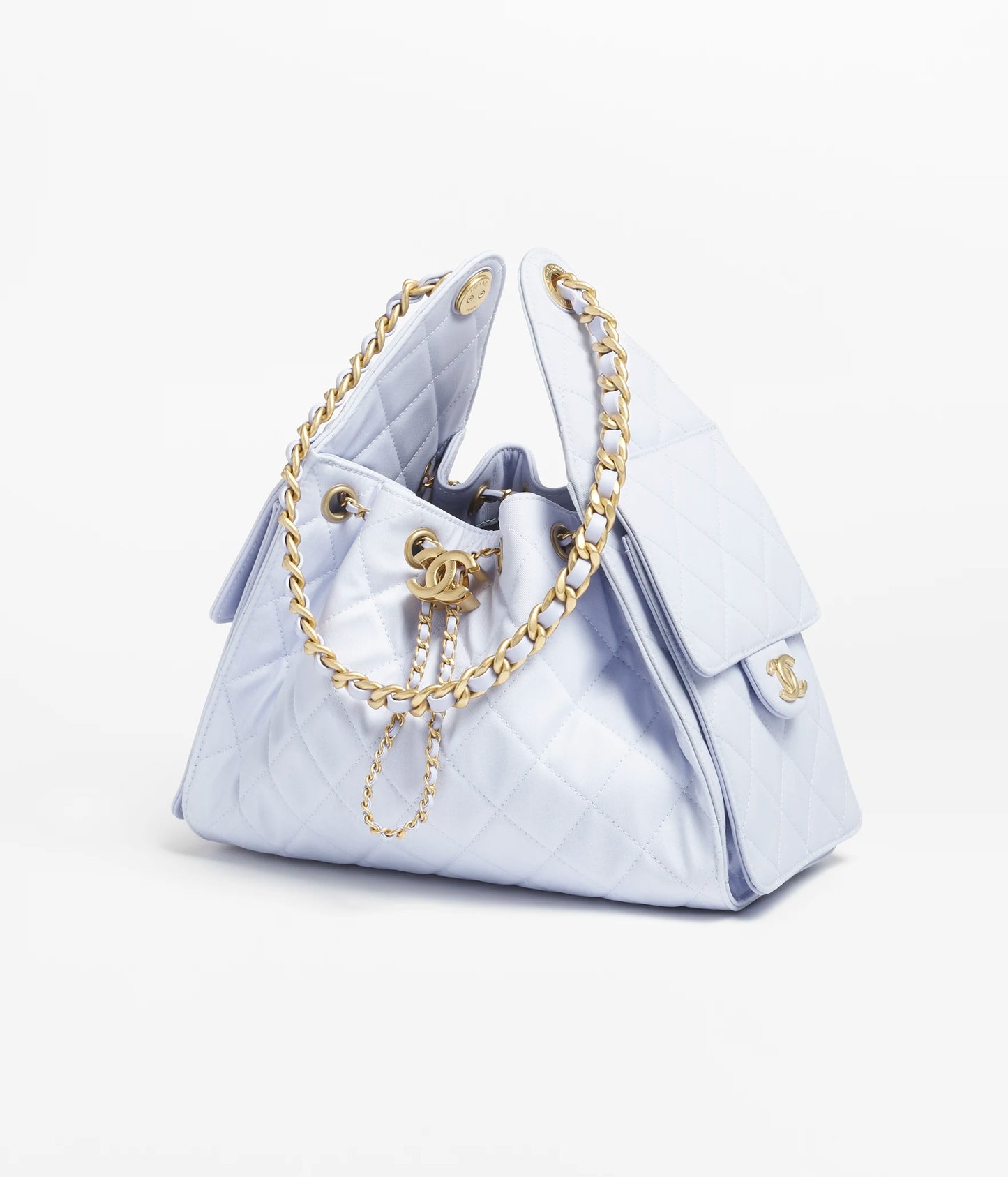 Chanel 25 Small Handbag Canvas & Gold-Tone Metal - Lilac