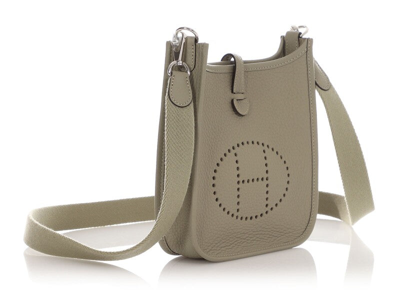 Hermès Sage Green Clemence Evelyne TPM 16 Palladium Hardware