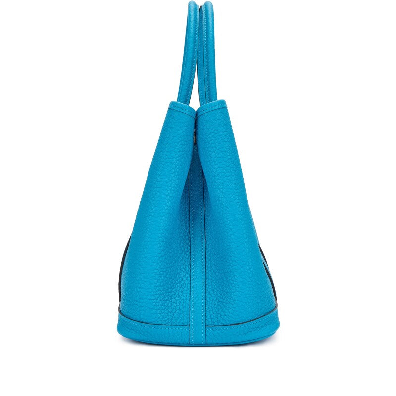 Hermès Bleu Zanzibar Negonda Garden Party 30 TPM Palladium Hardware