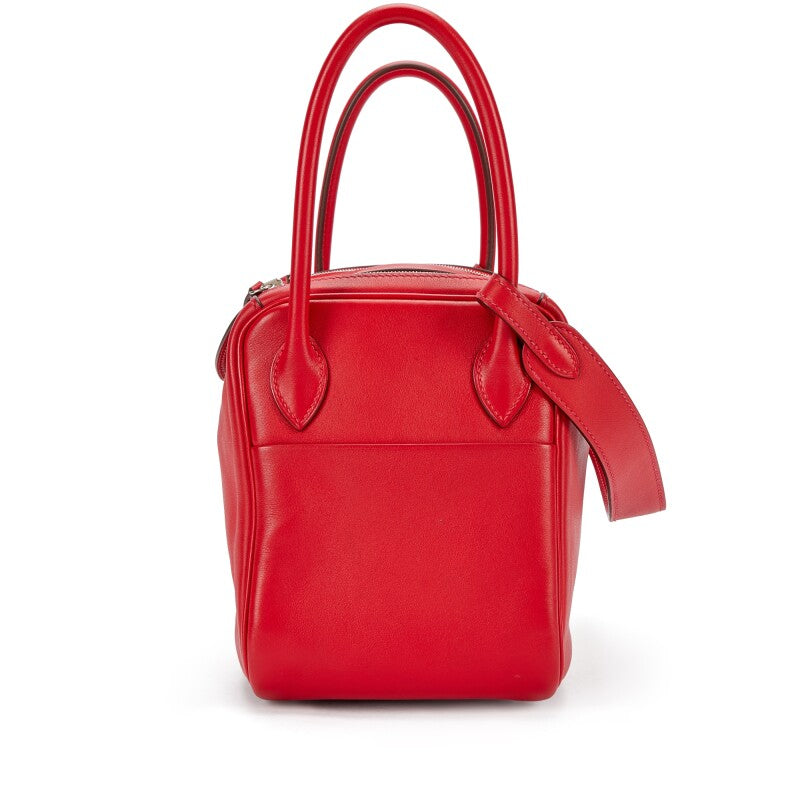 Hermès Rouge de Coeur Swift Lindy 26 Palladium Hardware