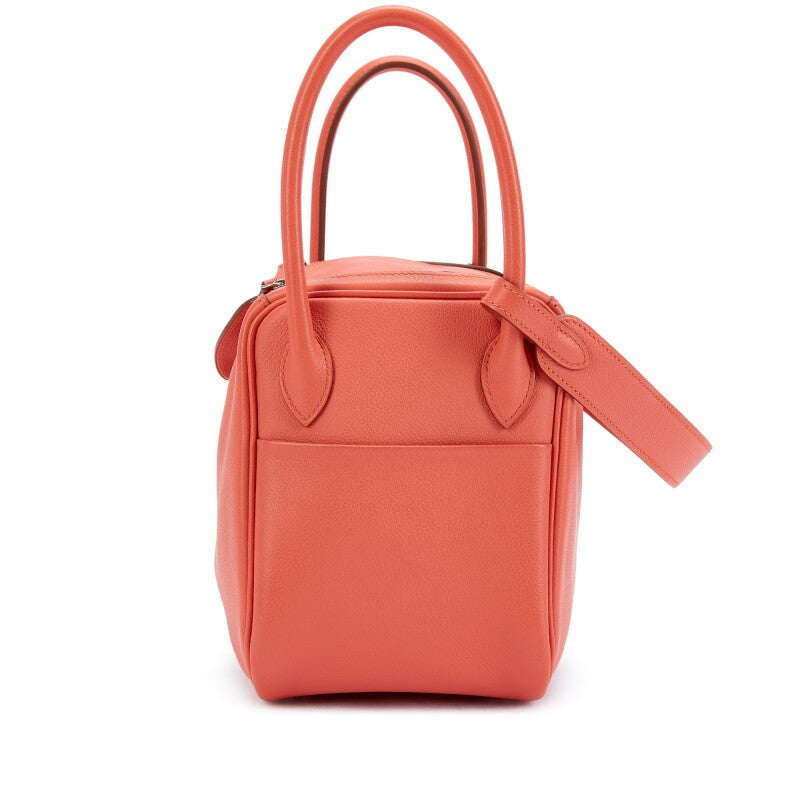 Hermès Flamingo Evercolor Lindy 26 Palladium Hardware