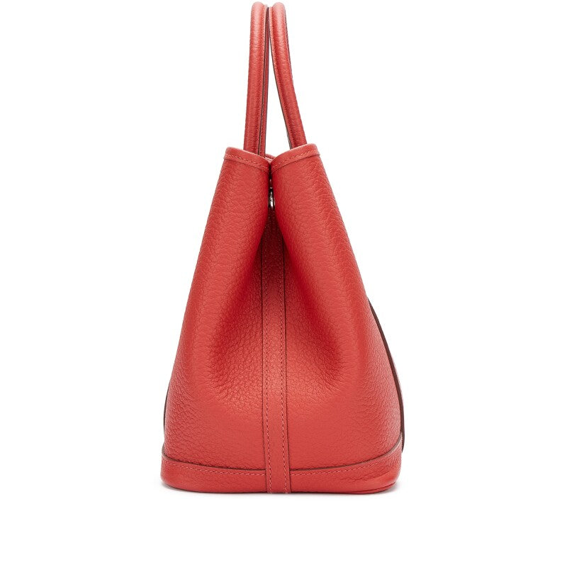 Hermès Rouge Duchesse Negonda Garden Party 30 TPM Palladium Hardware