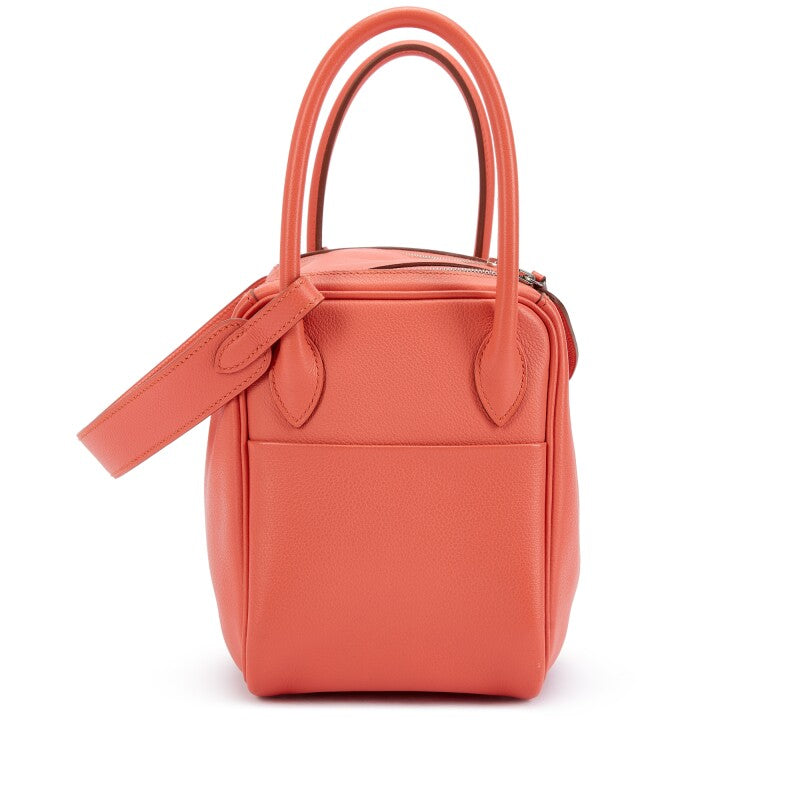 Hermès Flamingo Evercolor Lindy 26 Palladium Hardware