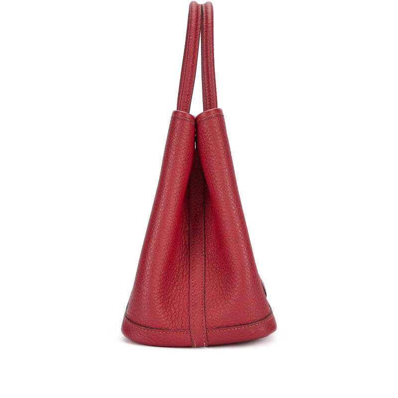Hermès Rouge Garance Negonda Garden Party 30 TPM Palladium Hardware