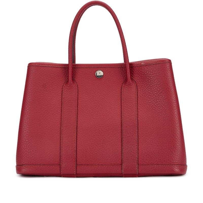 Hermès Rouge Garance Negonda Garden Party 30 TPM Palladium Hardware