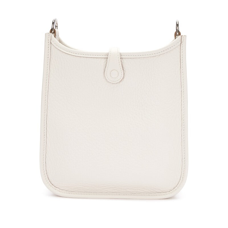 Hermès Gris Pale Clemence Mini Evelyne II TPM 16 Palladium Hardware