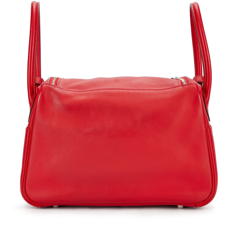 Hermès Rouge de Coeur Swift Lindy 26 Palladium Hardware