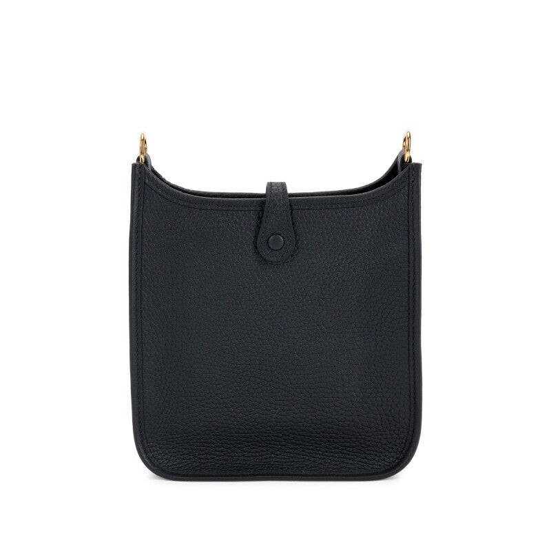 Hermès Black Clemence Mini Evelyne II TPM 16 Gold Hardware