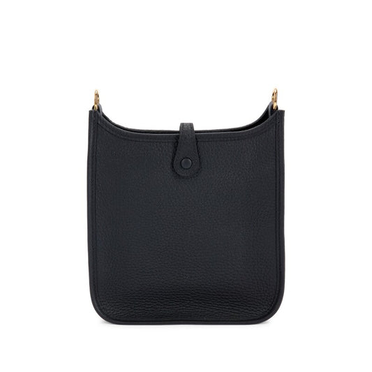 Hermès Black Clemence Mini Evelyne II TPM 16 Gold Hardware