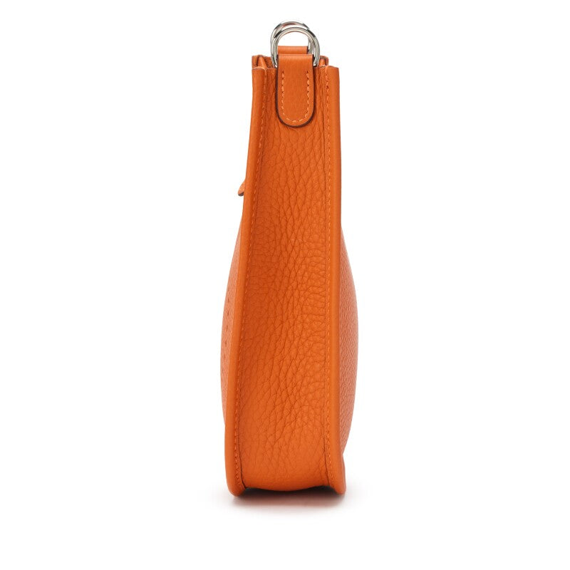 Hermès Orange H Clemence Evelyne TPM 16 Palladium Hardware