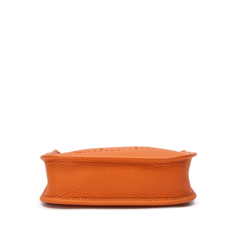 Hermès Orange H Clemence Evelyne TPM 16 Palladium Hardware