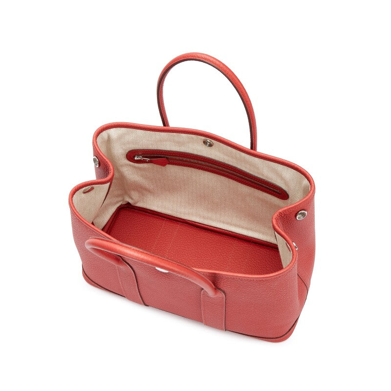 Hermès Rouge Duchesse Negonda Garden Party 30 TPM Palladium Hardware