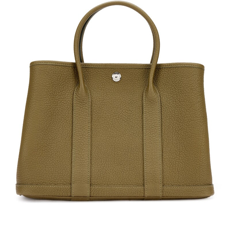 Hermès Vert Veronese Negonda Garden Party 30 TPM Palladium Hardware
