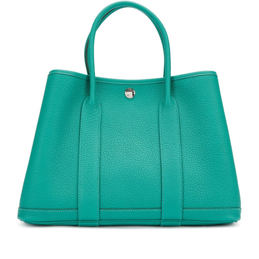Hermès Vert Verone Negonda Garden Party 30 TPM Palladium Hardware
