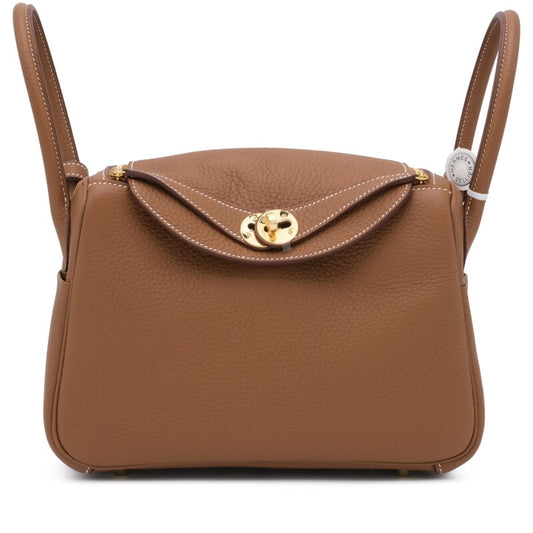 Hermès Gold Clemence Lindy 26 Gold Hardware