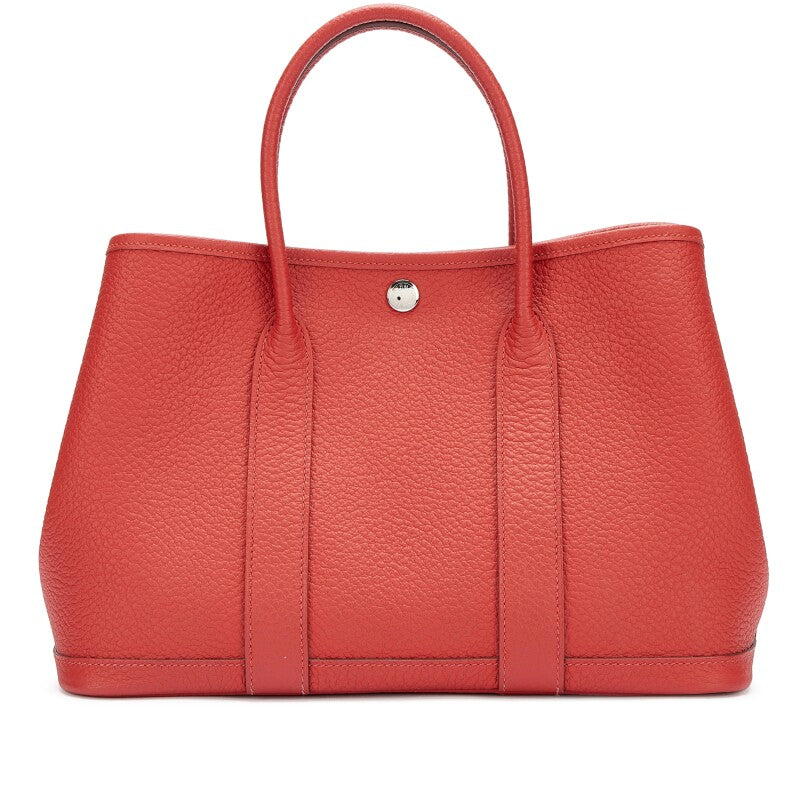 Hermès Rouge Duchesse Negonda Garden Party 30 TPM Palladium Hardware