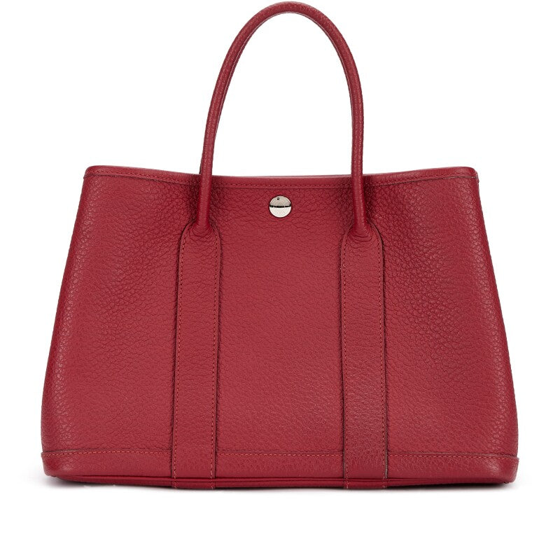 Hermès Rouge Garance Negonda Garden Party 30 TPM Palladium Hardware