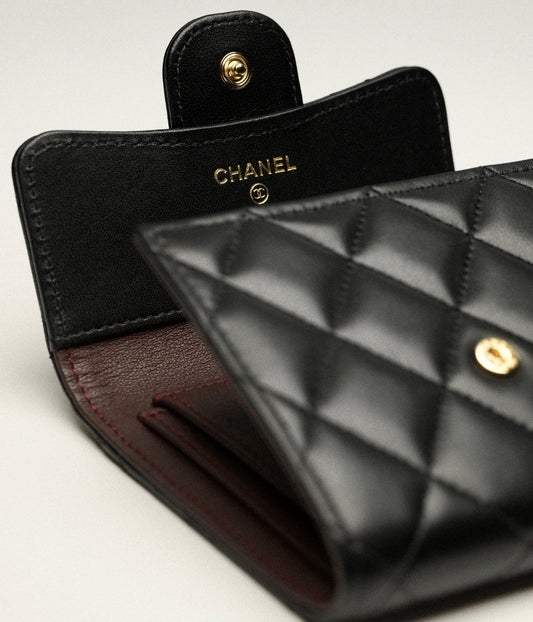 Chanel Classic Small Flap Wallet Lambskin - Black