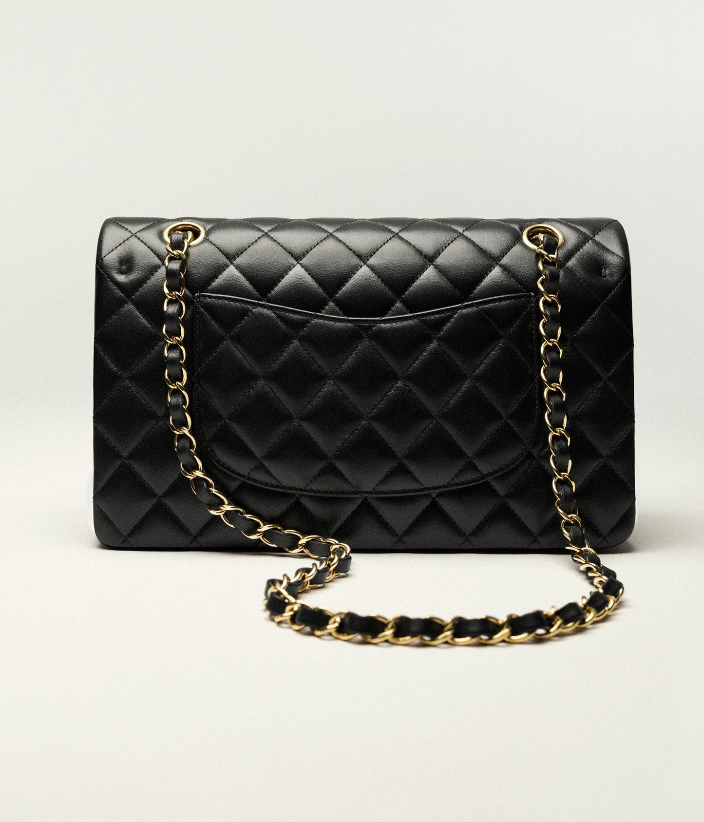 Chanel Classic 11.12 Handbag Lambskin & Gold-Tone Metal - Black