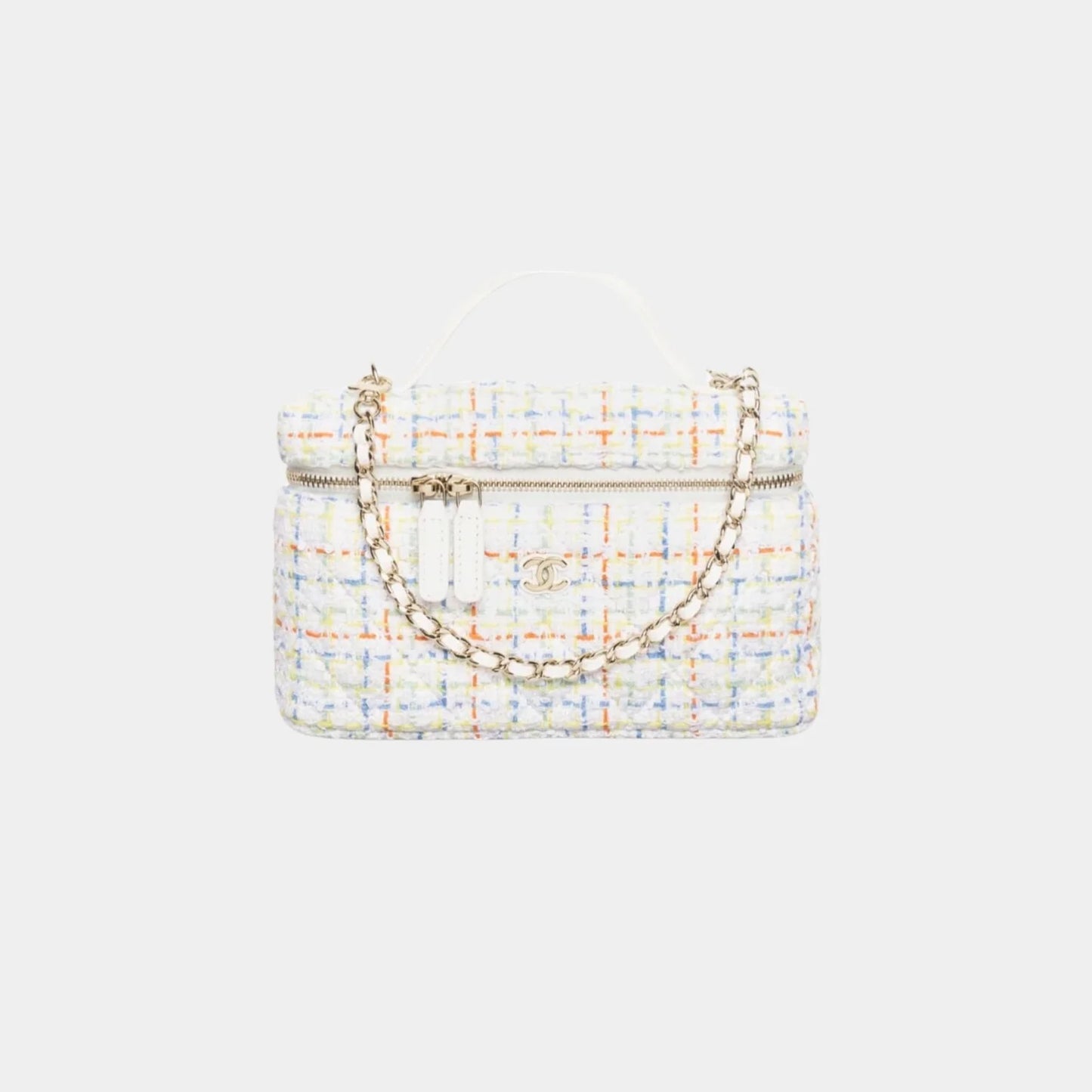 Chanel Classic Vanity with Chain in Cotton and Wool Tweed