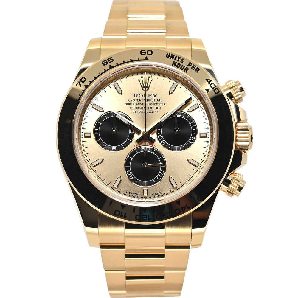 Rolex Cosmograph Daytona 40mm 126508-0006 Golden & Bright Black Dial