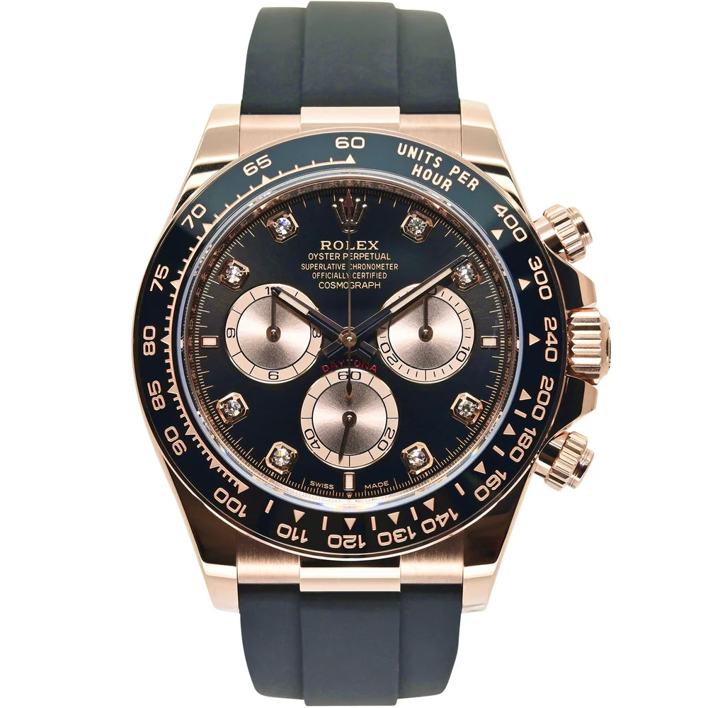 Rolex Cosmograph Daytona 40mm 126515LN-0004 Bright Black & Sundust Dial with Diamonds