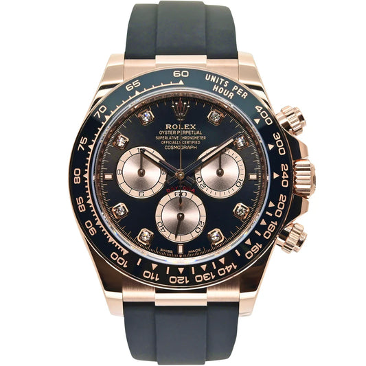Rolex Cosmograph Daytona 40mm 126515LN-0004 Bright Black & Sundust Dial with Diamonds