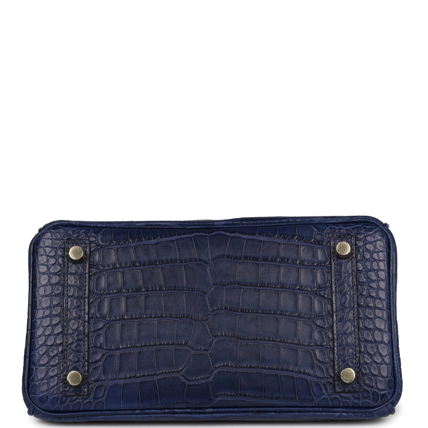 Hermès Birkin 25 Bleu Saphir Matte Alligator Gold Hardware