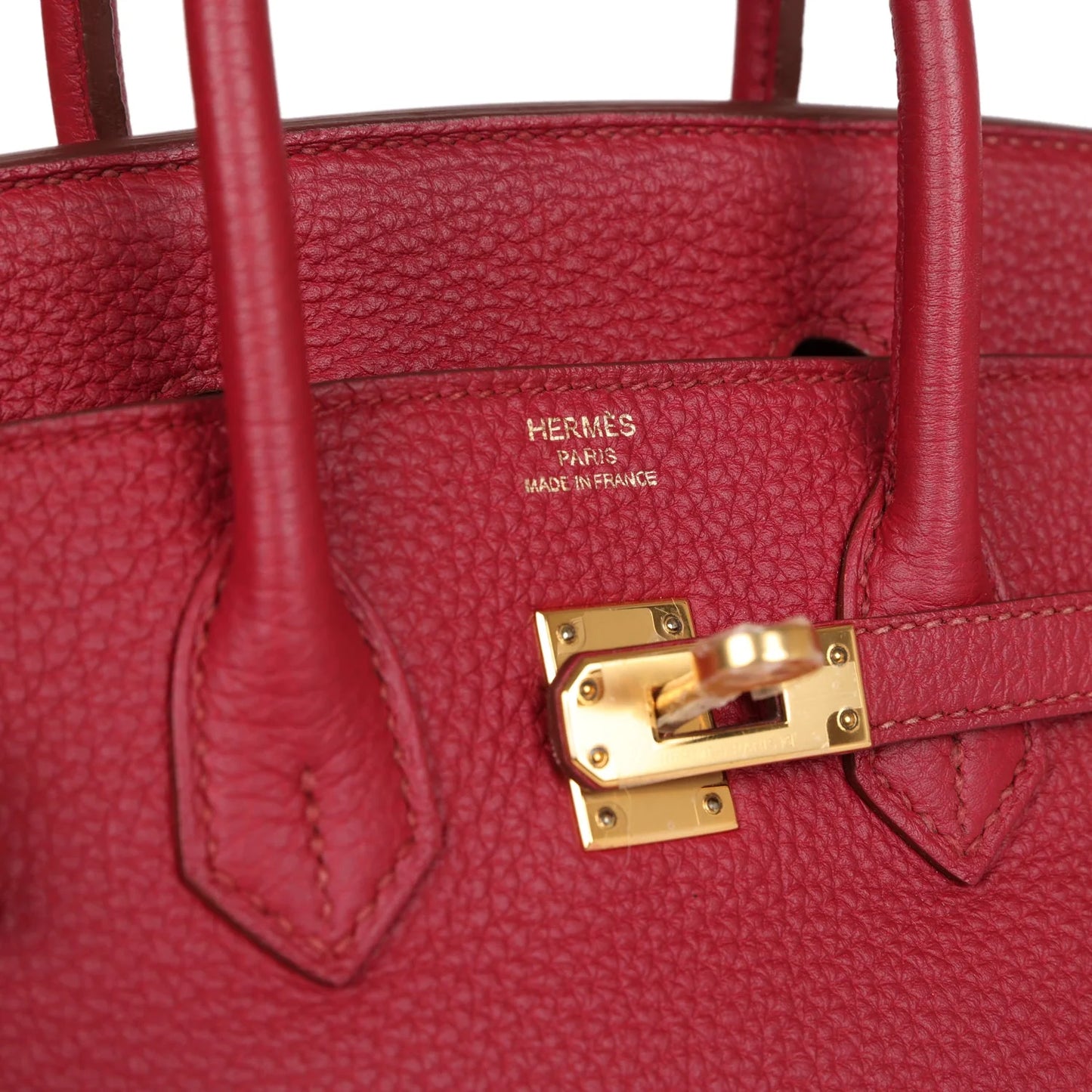 Hermès Birkin 25 Rubis Togo Gold Hardware