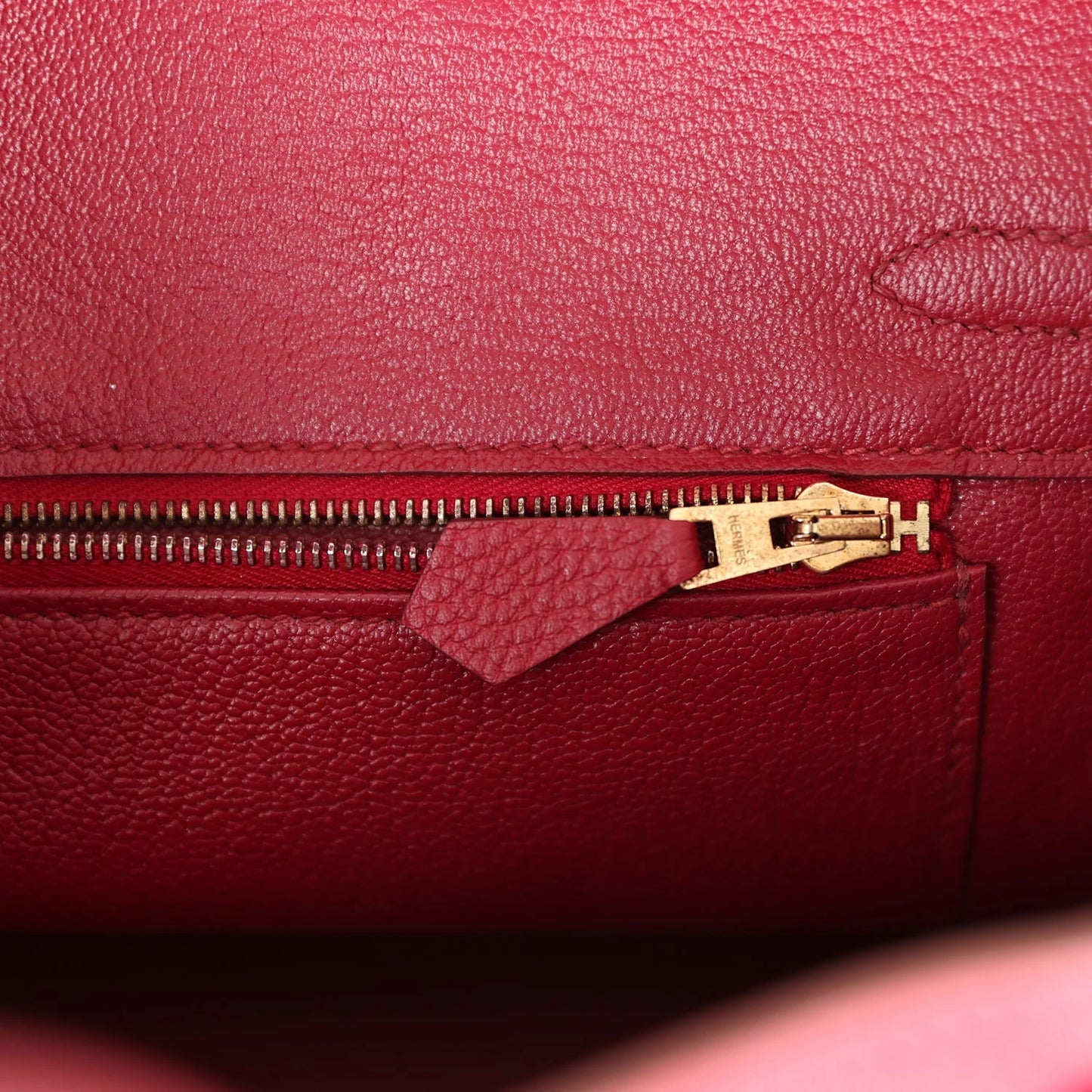 Hermès Birkin 25 Rubis Togo Gold Hardware