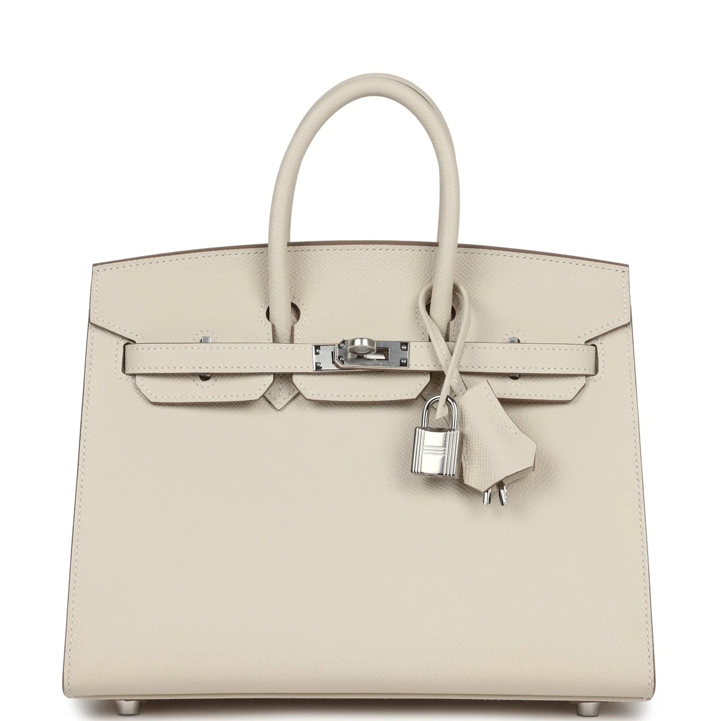 Hermès Birkin Sellier 25 Craie Epsom Palladium Hardware