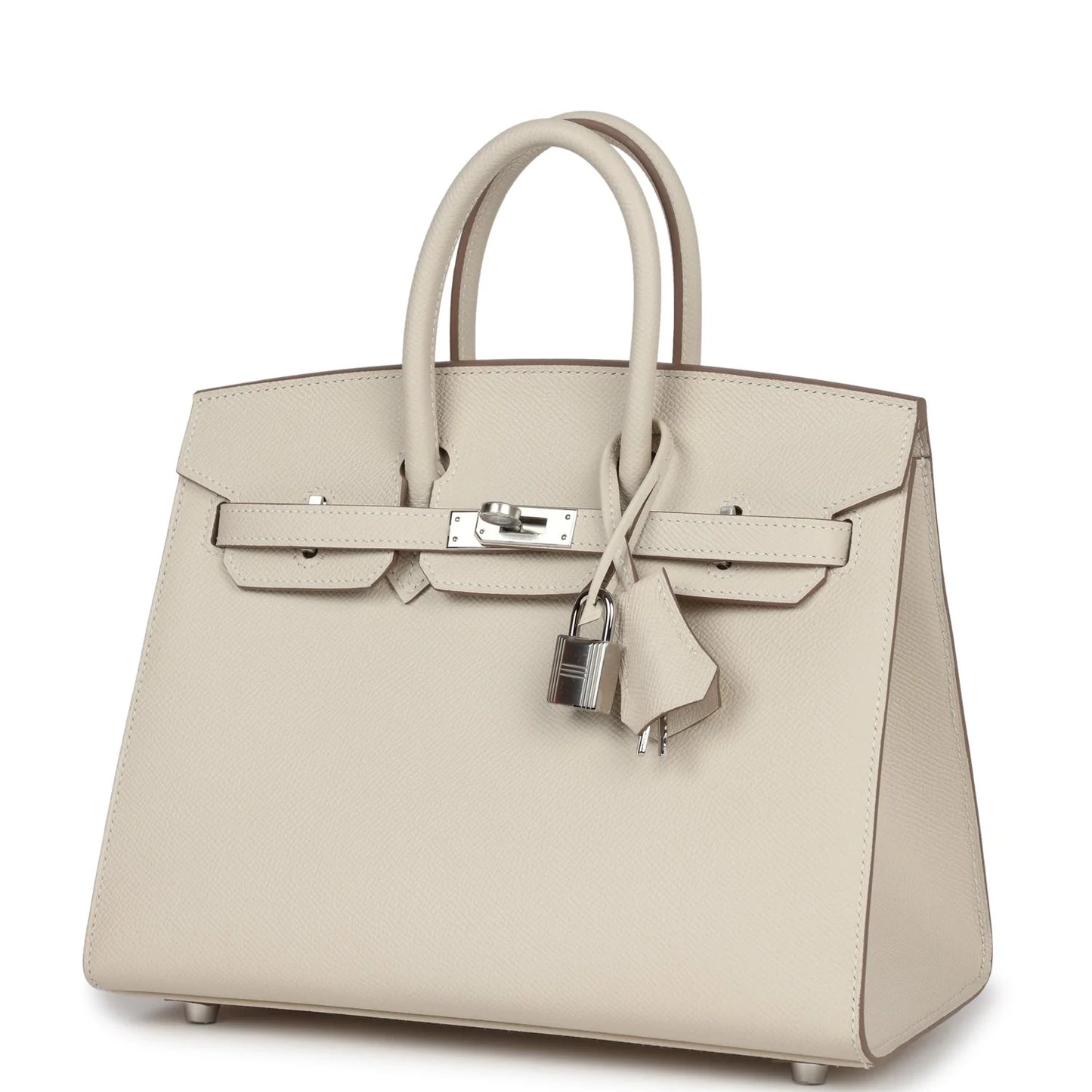 Hermès Birkin Sellier 25 Craie Epsom Palladium Hardware