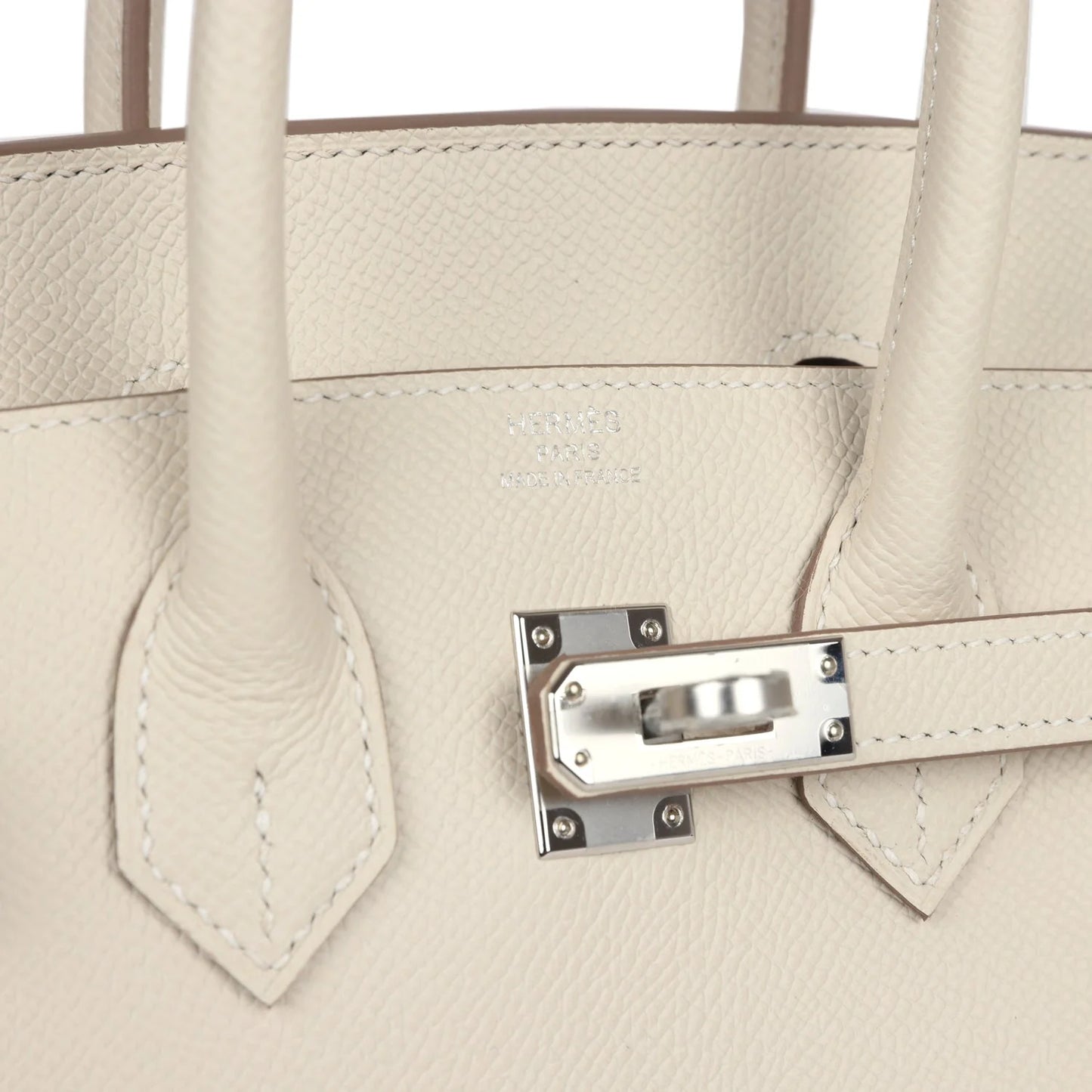 Hermès Birkin Sellier 25 Craie Epsom Palladium Hardware