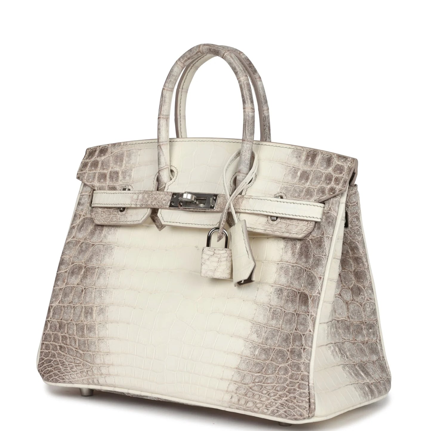 Hermès Birkin 25 Himalaya Niloticus Crocodile Palladium Hardware