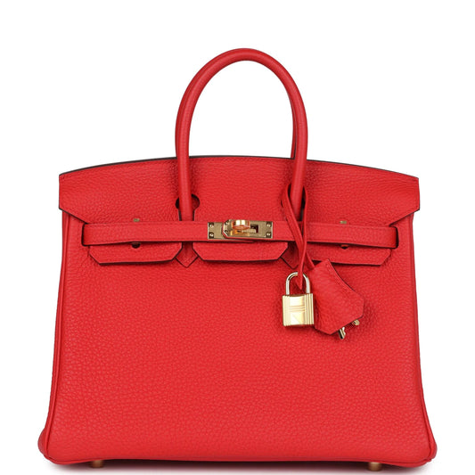 Hermès Birkin 25 Rouge de Coeur Togo Gold Hardware