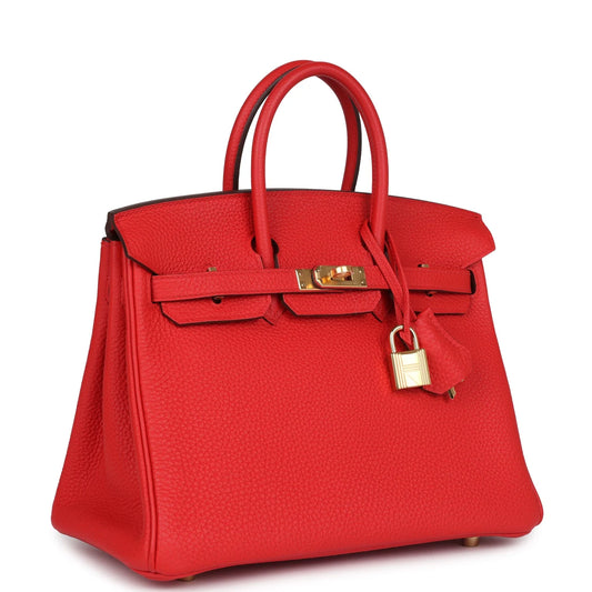 Hermès Birkin 25 Rouge de Coeur Togo Gold Hardware